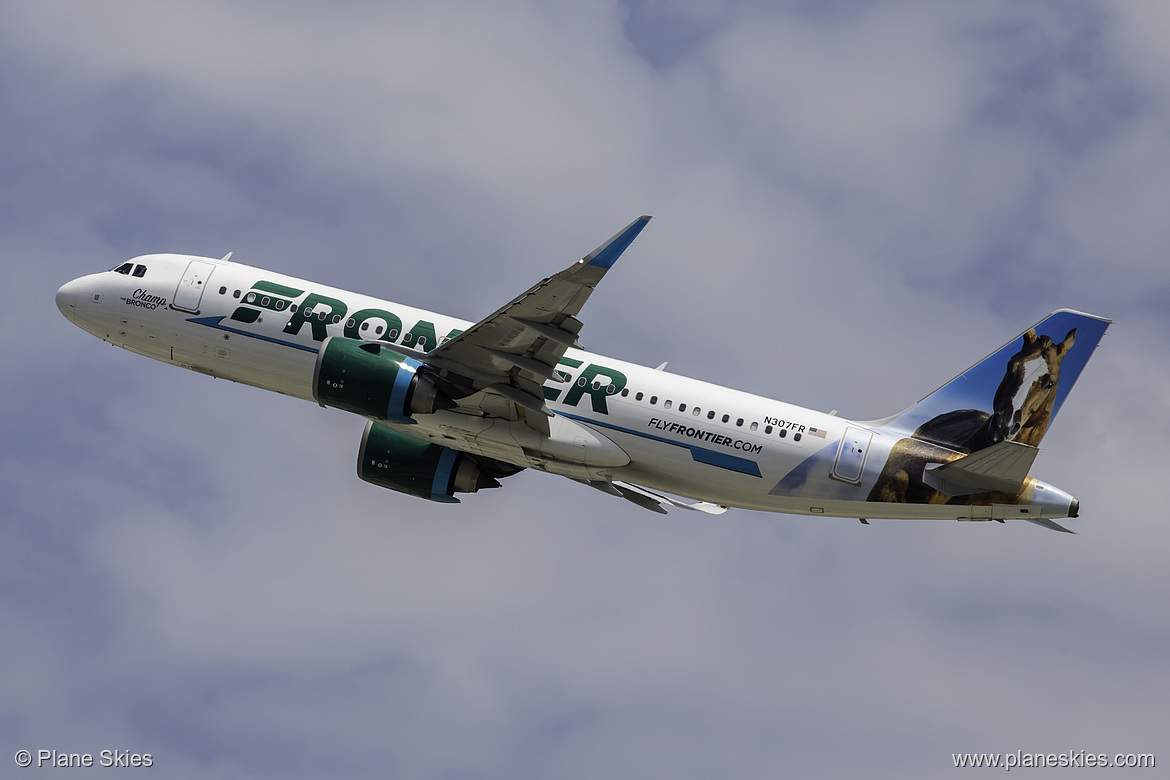 Frontier Airlines Airbus A320neo N307FR at Los Angeles International Airport (KLAX/LAX)