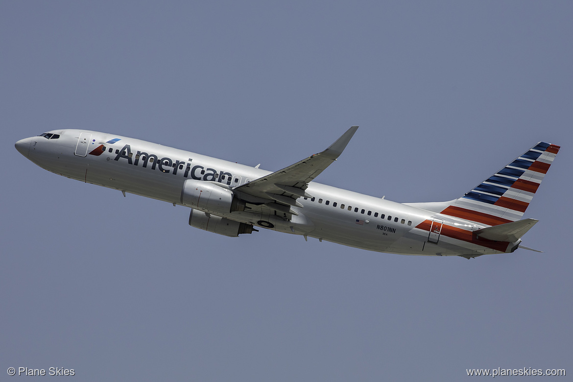 American Airlines Boeing 737-800 N801NN at Los Angeles International Airport (KLAX/LAX)