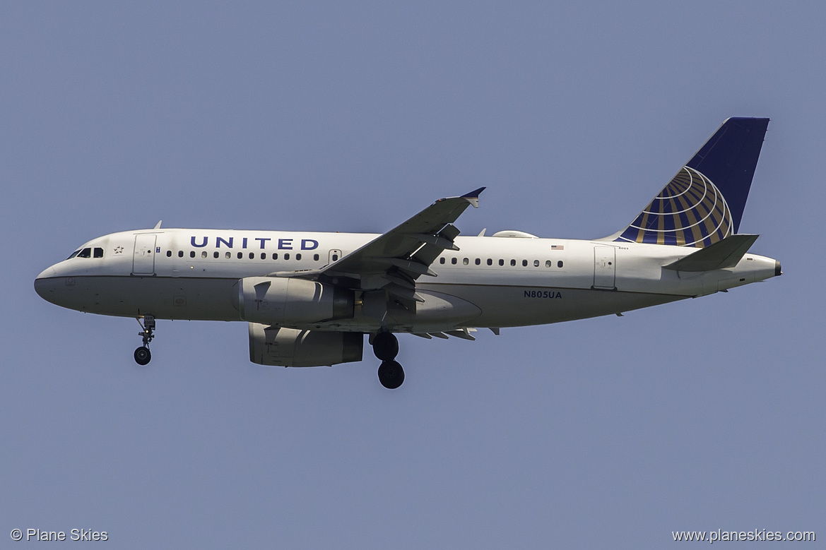 United Airlines Airbus A319-100 N805UA at San Francisco International Airport (KSFO/SFO)