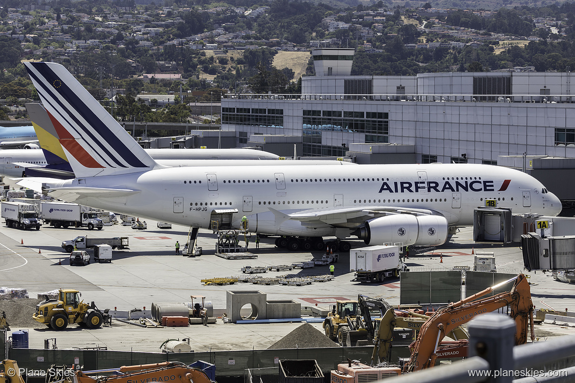 Air France Airbus A380-800 F-HPJG at San Francisco International Airport (KSFO/SFO)