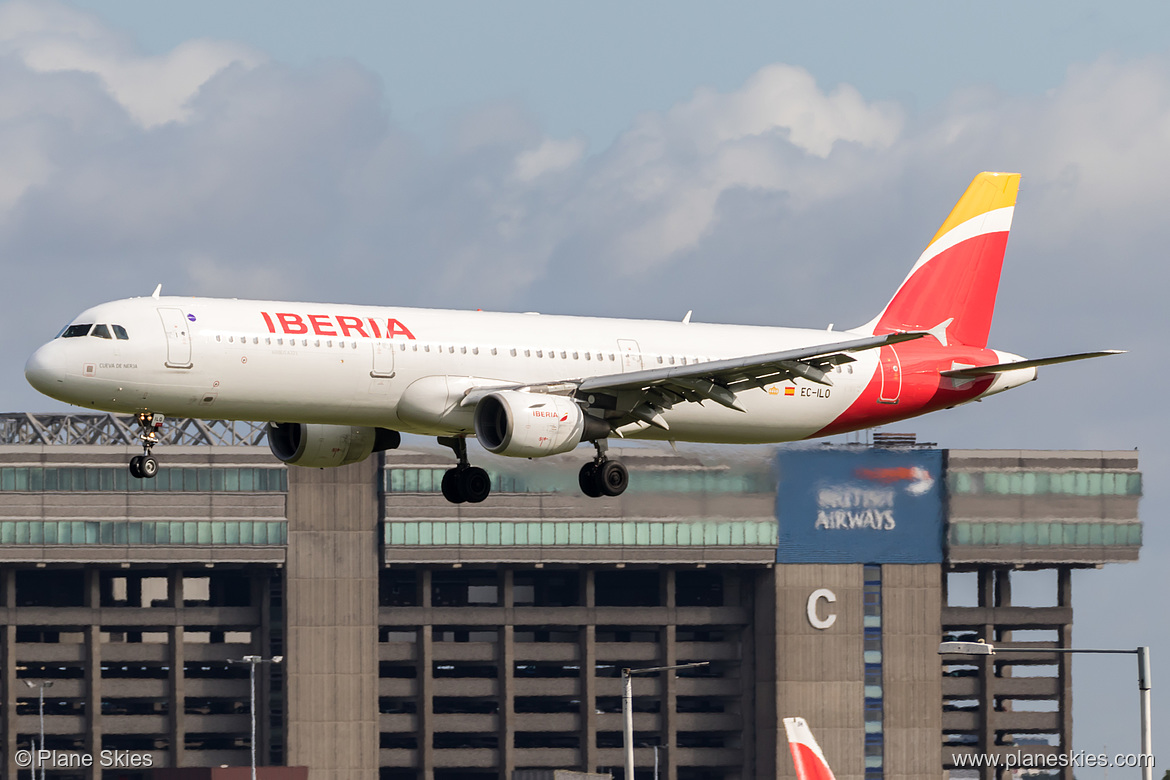 Iberia Airbus A321-200 EC-ILO at London Heathrow Airport (EGLL/LHR)