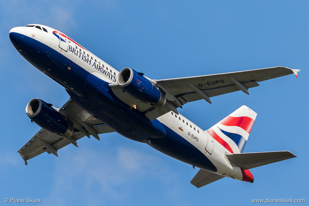 British Airways Airbus A319-100 G-EUPG at London Heathrow Airport (EGLL/LHR)