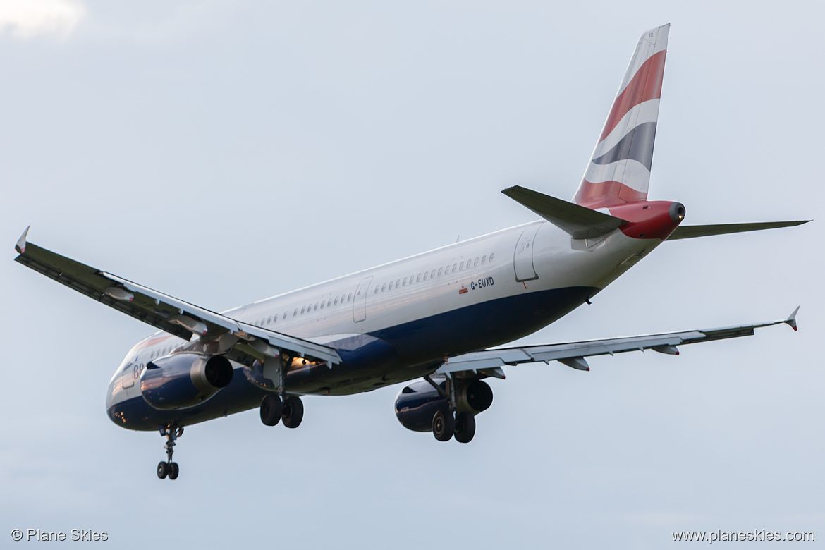 British Airways Airbus A321-200 G-EUXD at London Heathrow Airport (EGLL/LHR)