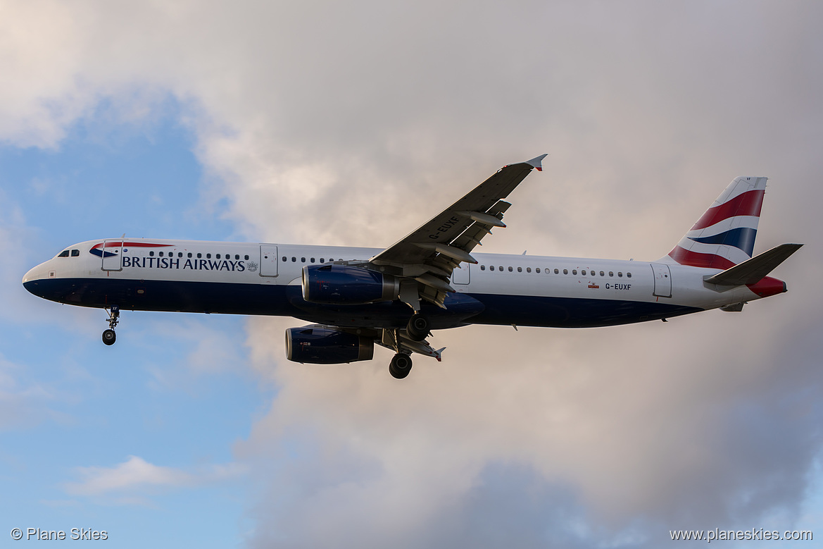 British Airways Airbus A321-200 G-EUXF at London Heathrow Airport (EGLL/LHR)