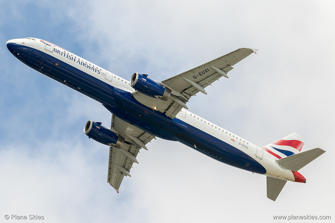 British Airways Airbus A321-200 G-EUXI at London Heathrow Airport (EGLL/LHR)