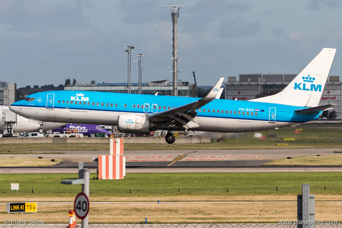 KLM Boeing 737-800 PH-BXG at London Heathrow Airport (EGLL/LHR)