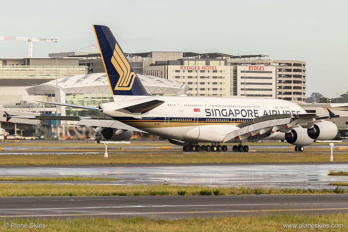 Singapore Airlines Airbus A380-800 9V-SKU at Sydney Kingsford Smith International Airport (YSSY/SYD)