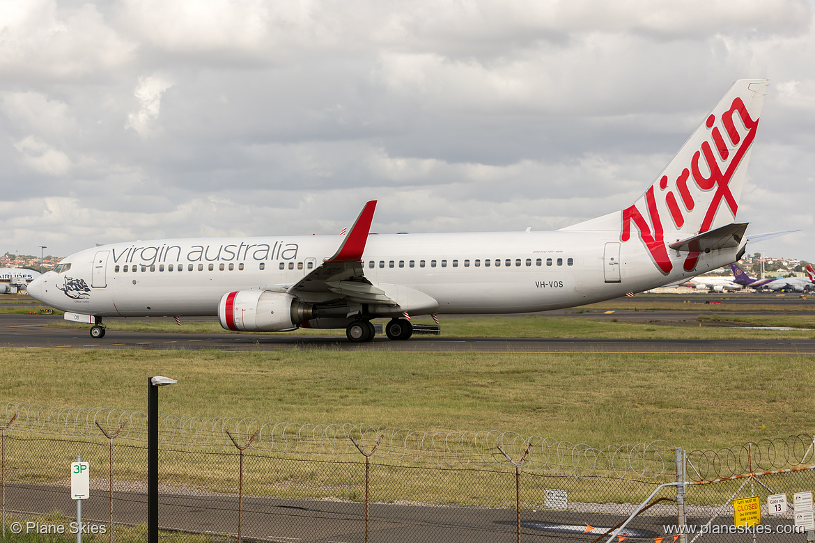 Virgin Australia Boeing 737-800 VH-VOS at Sydney Kingsford Smith International Airport (YSSY/SYD)