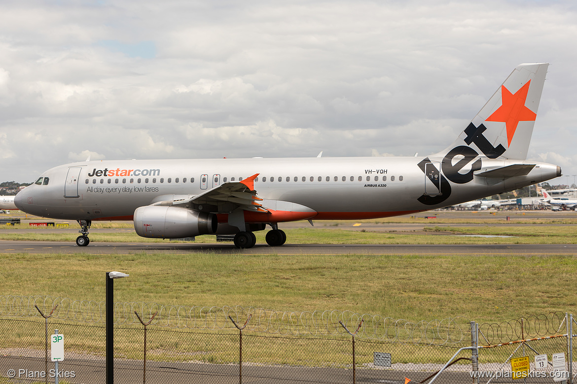 Jetstar Airways Airbus A320-200 VH-VQH at Sydney Kingsford Smith International Airport (YSSY/SYD)