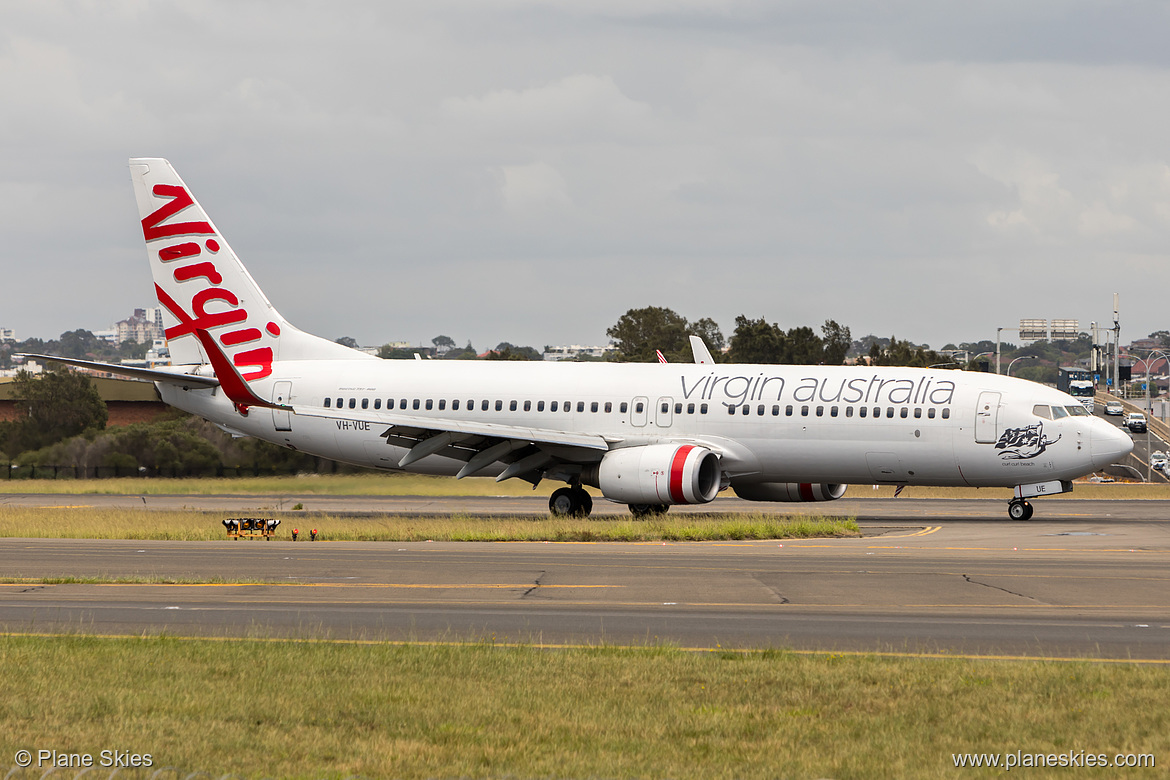 Virgin Australia Boeing 737-800 VH-VUE at Sydney Kingsford Smith International Airport (YSSY/SYD)