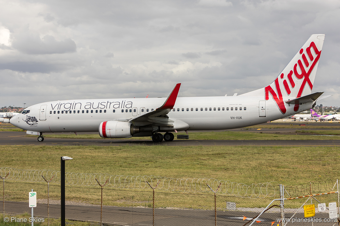 Virgin Australia Boeing 737-800 VH-VUK at Sydney Kingsford Smith International Airport (YSSY/SYD)