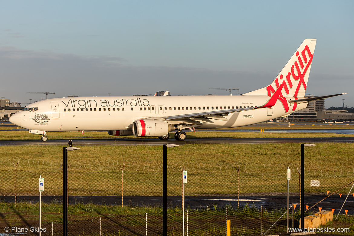 Virgin Australia Boeing 737-800 VH-VUL at Sydney Kingsford Smith International Airport (YSSY/SYD)