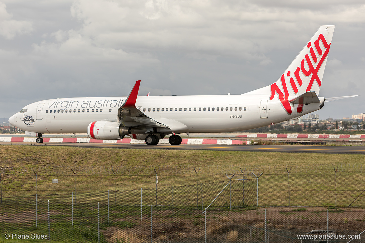 Virgin Australia Boeing 737-800 VH-VUS at Sydney Kingsford Smith International Airport (YSSY/SYD)