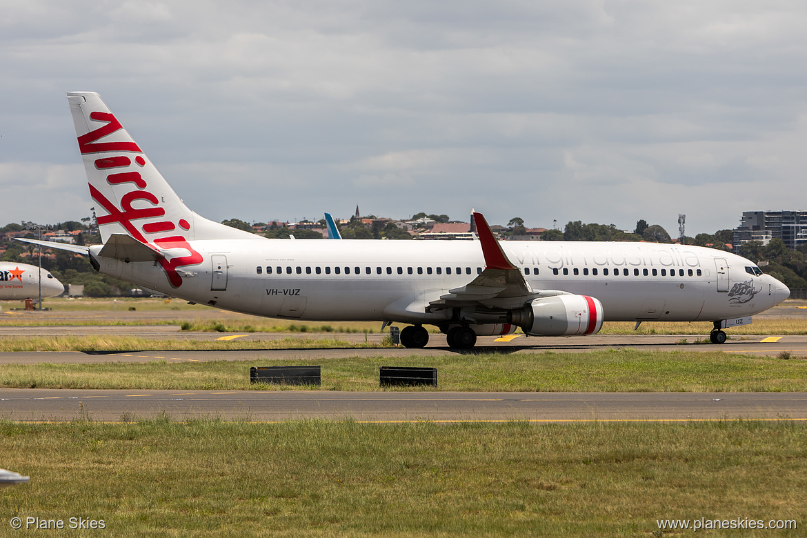 Virgin Australia Boeing 737-800 VH-VUZ at Sydney Kingsford Smith International Airport (YSSY/SYD)