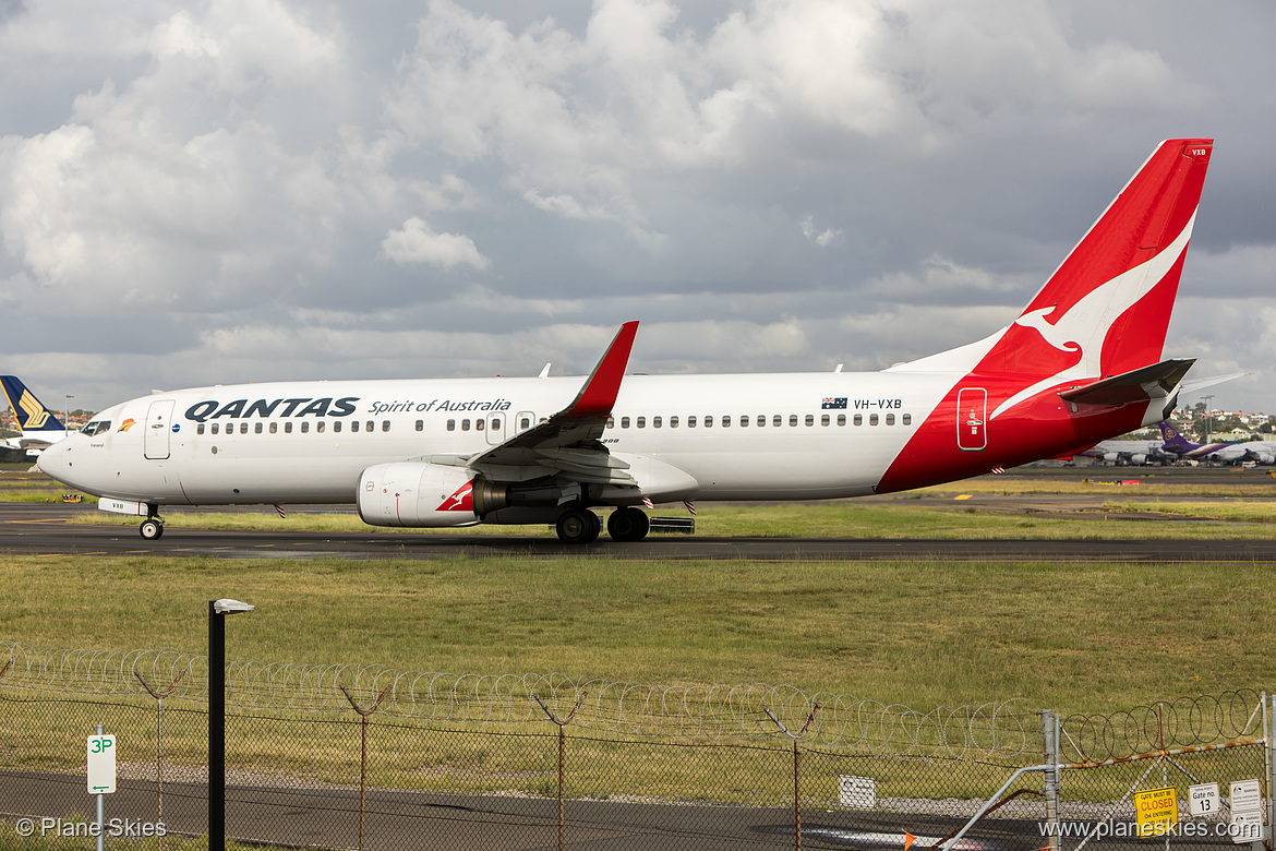 Qantas Boeing 737-800 VH-VXB at Sydney Kingsford Smith International Airport (YSSY/SYD)