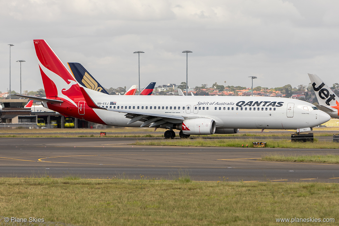 Qantas Boeing 737-800 VH-VXJ at Sydney Kingsford Smith International Airport (YSSY/SYD)