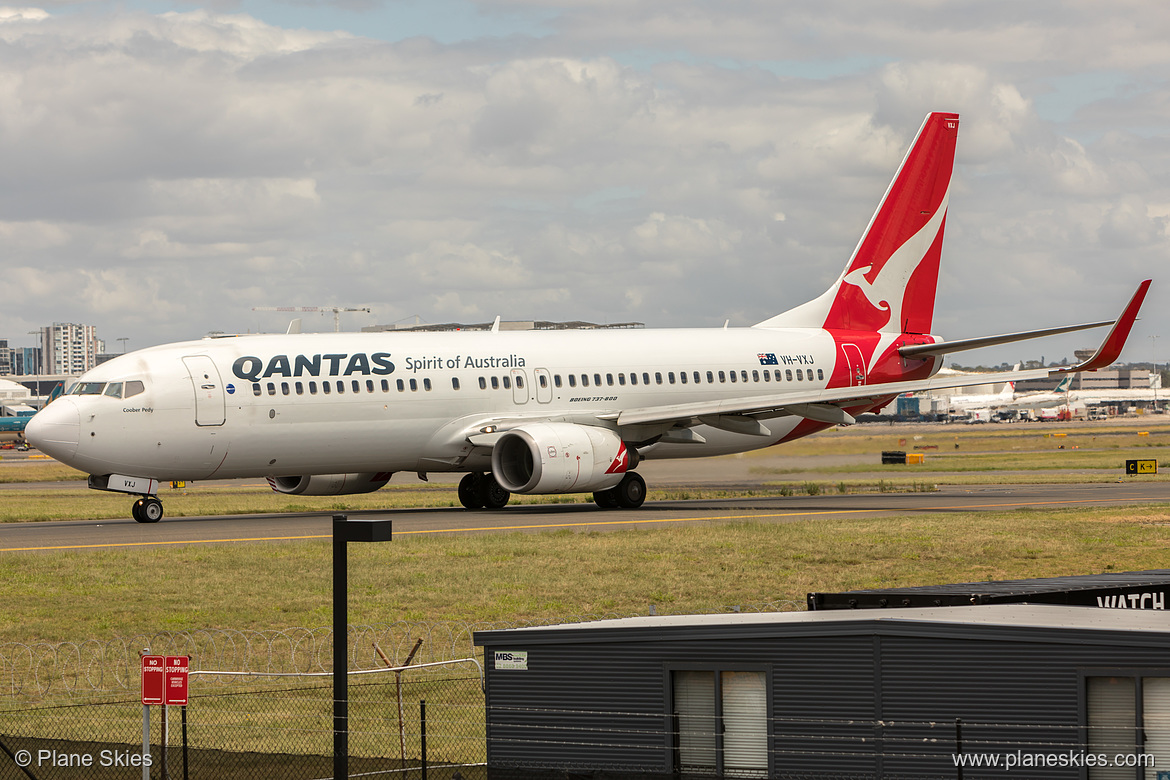 Qantas Boeing 737-800 VH-VXJ at Sydney Kingsford Smith International Airport (YSSY/SYD)