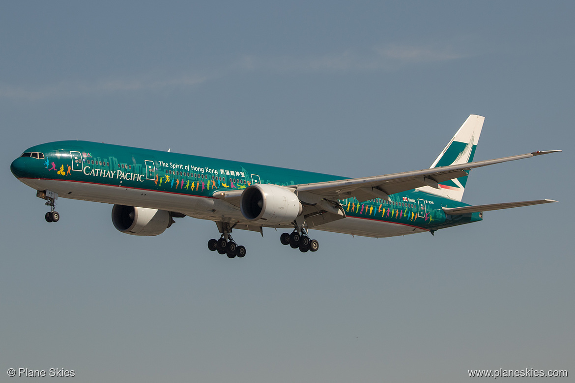 Cathay Pacific Boeing 777-300ER B-KPB at Los Angeles International Airport (KLAX/LAX)