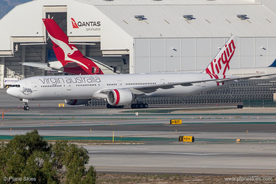 Virgin Australia Boeing 777-300ER VH-VOZ at Los Angeles International Airport (KLAX/LAX)