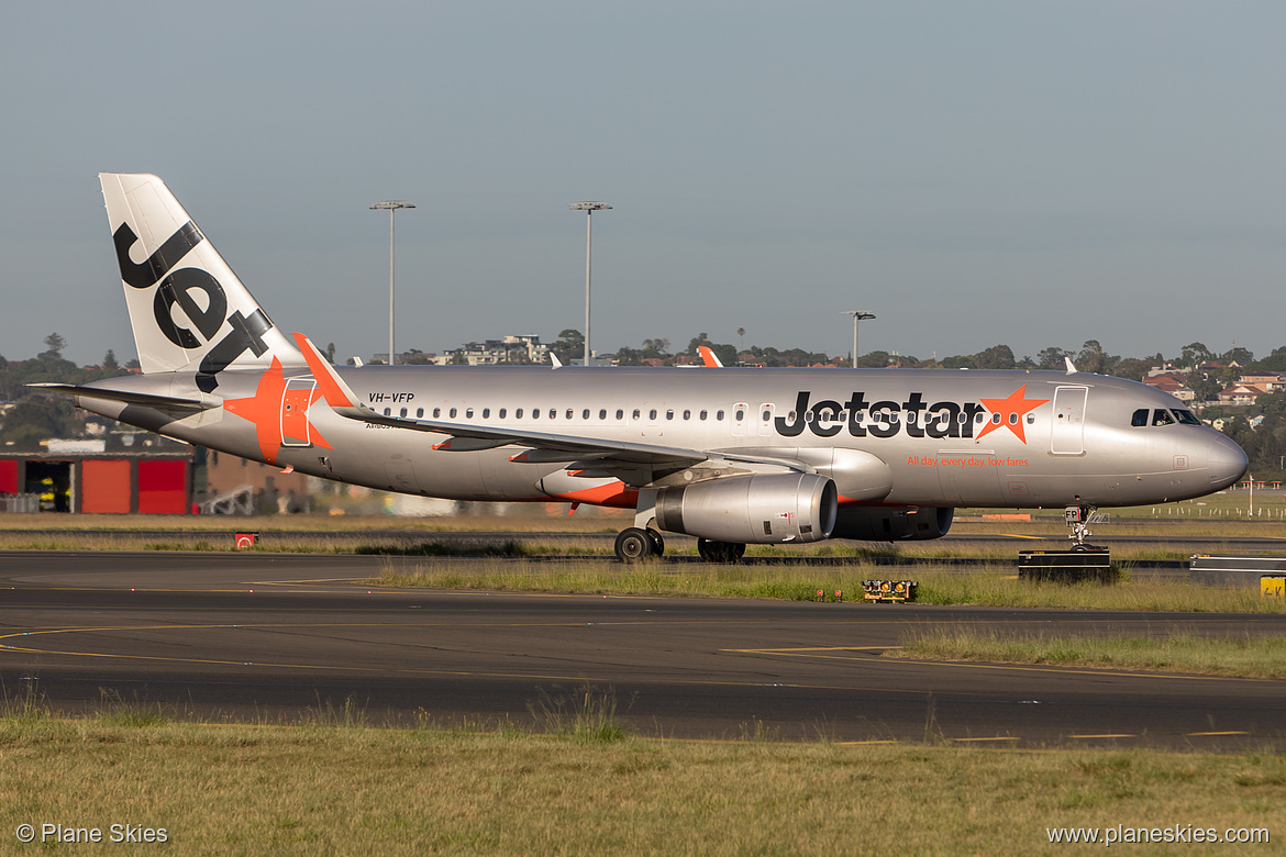 Jetstar Airways Airbus A320-200 VH-VFP at Sydney Kingsford Smith International Airport (YSSY/SYD)