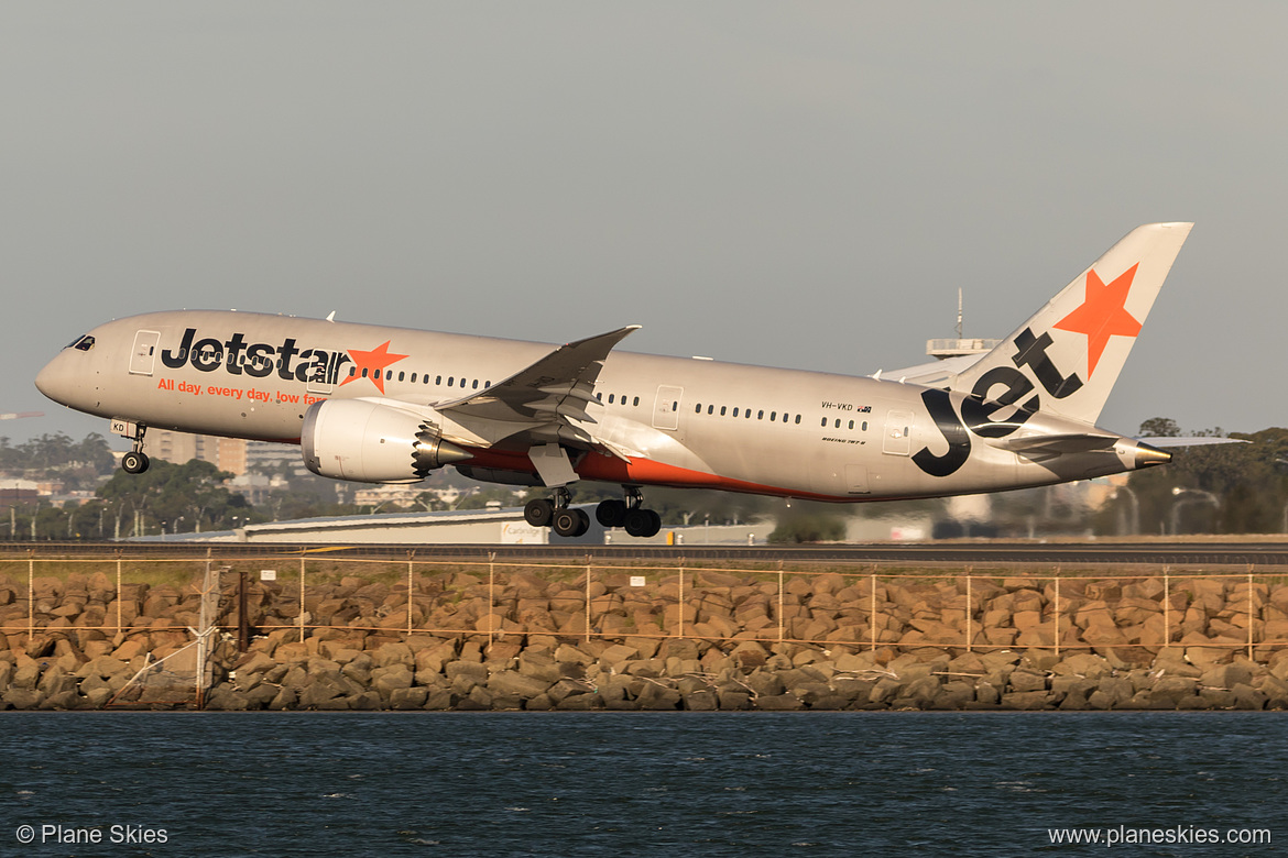 Jetstar Airways Boeing 787-8 VH-VKD at Sydney Kingsford Smith International Airport (YSSY/SYD)