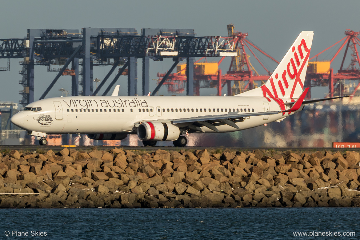 Virgin Australia Boeing 737-800 VH-VUS at Sydney Kingsford Smith International Airport (YSSY/SYD)