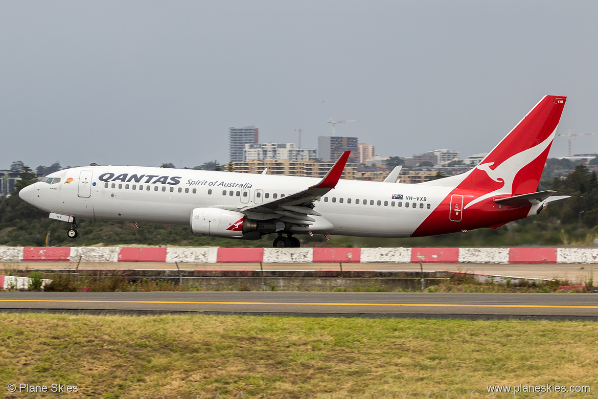 Qantas Boeing 737-800 VH-VXB at Sydney Kingsford Smith International Airport (YSSY/SYD)