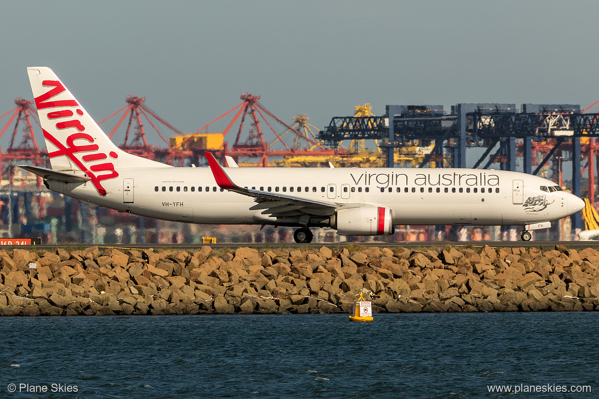 Virgin Australia Boeing 737-800 VH-YFH at Sydney Kingsford Smith International Airport (YSSY/SYD)