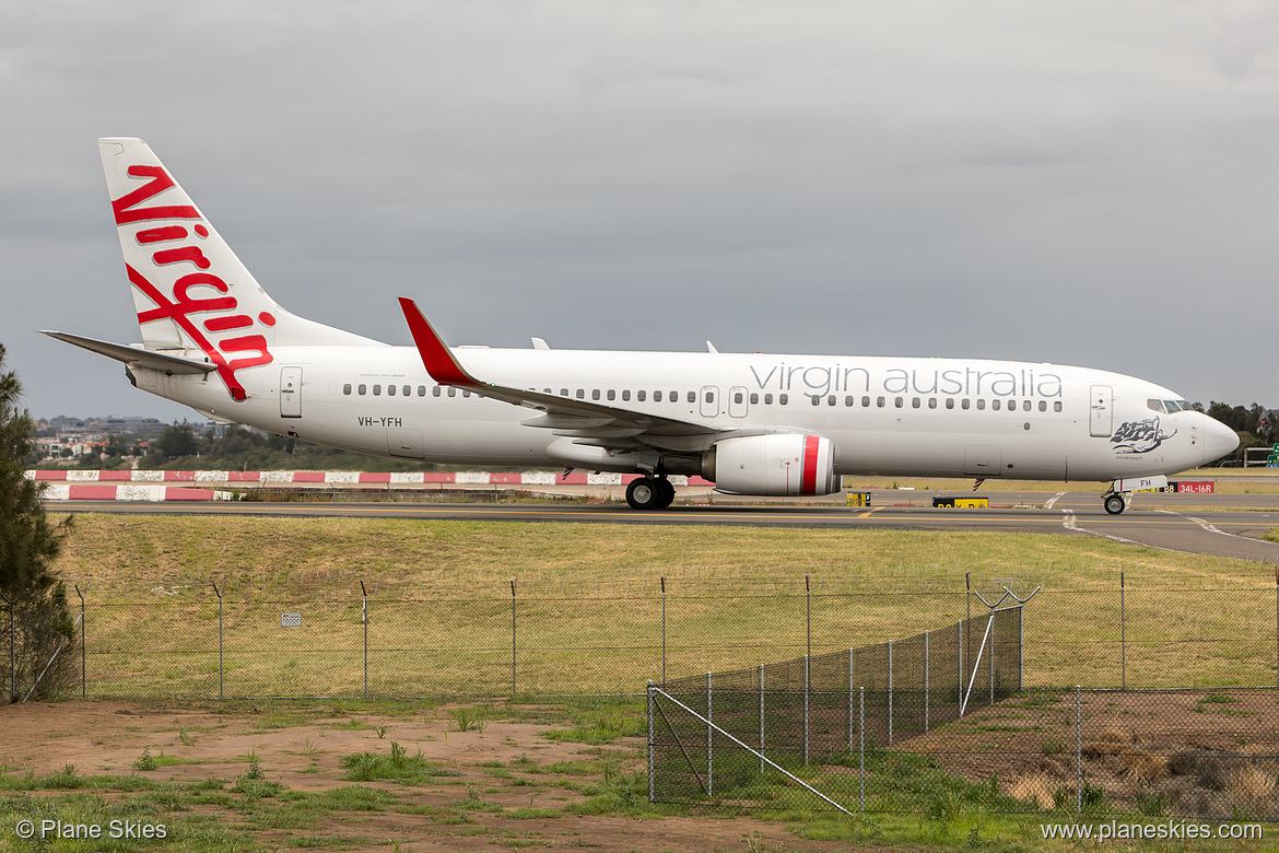 Virgin Australia Boeing 737-800 VH-YFH at Sydney Kingsford Smith International Airport (YSSY/SYD)