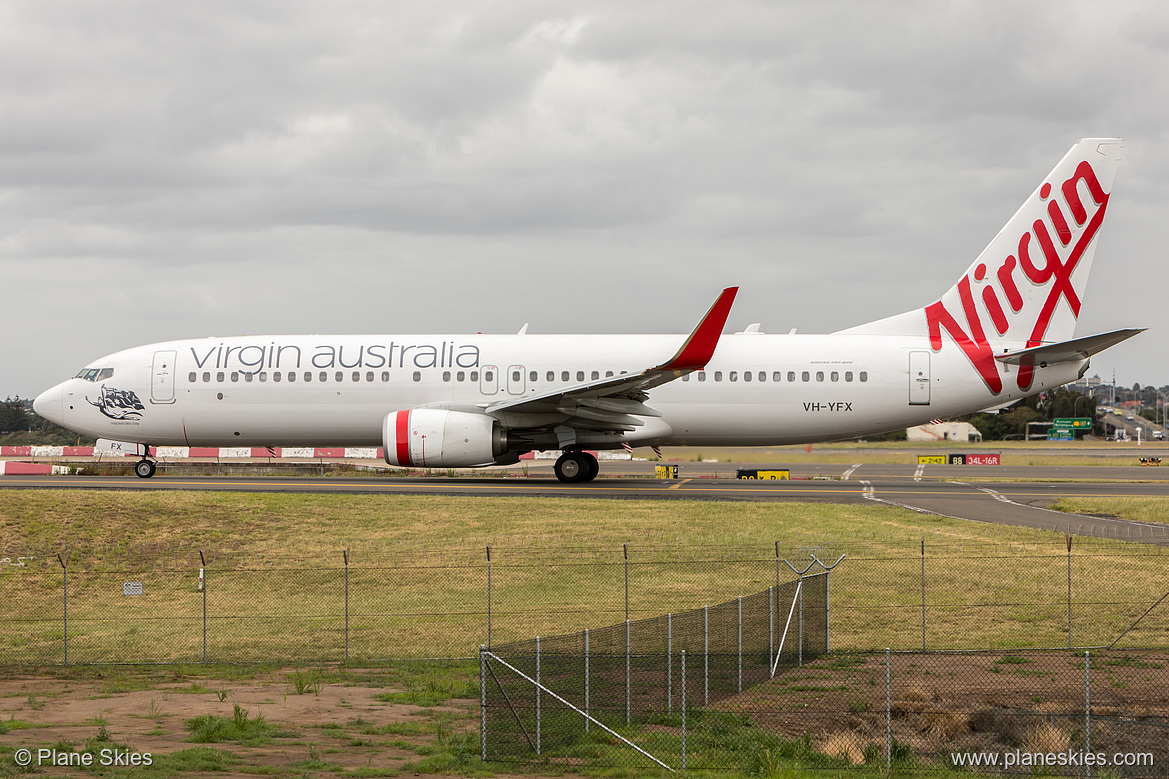 Virgin Australia Boeing 737-800 VH-YFX at Sydney Kingsford Smith International Airport (YSSY/SYD)