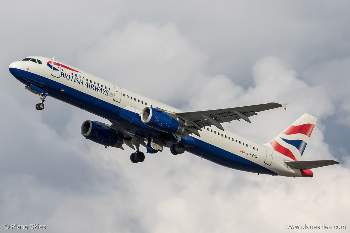 British Airways Airbus A321-200 G-MEDN at London Heathrow Airport (EGLL/LHR)