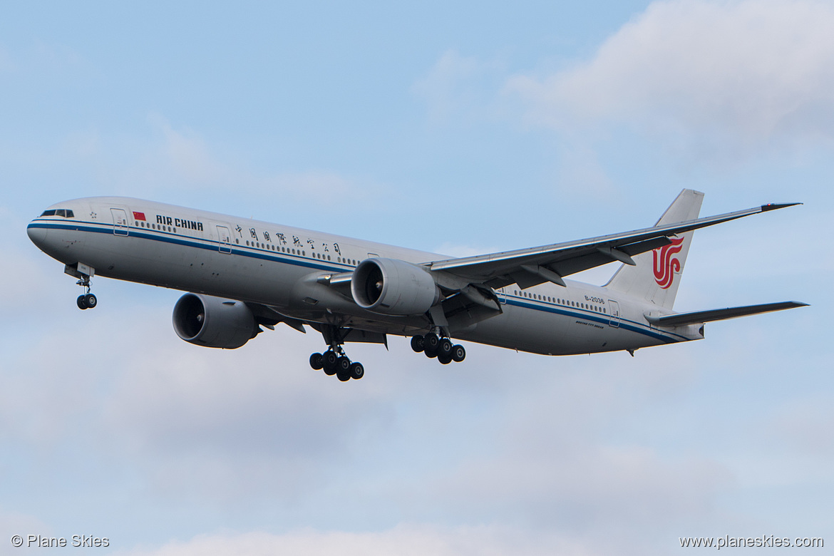 Air China Boeing 777-300ER B-2036 at London Heathrow Airport (EGLL/LHR)