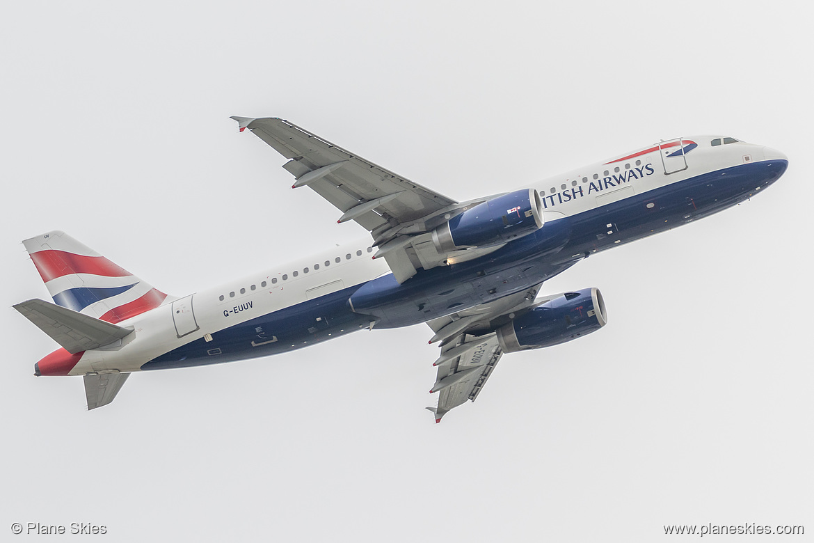 British Airways Airbus A320-200 G-EUUV at London Heathrow Airport (EGLL/LHR)