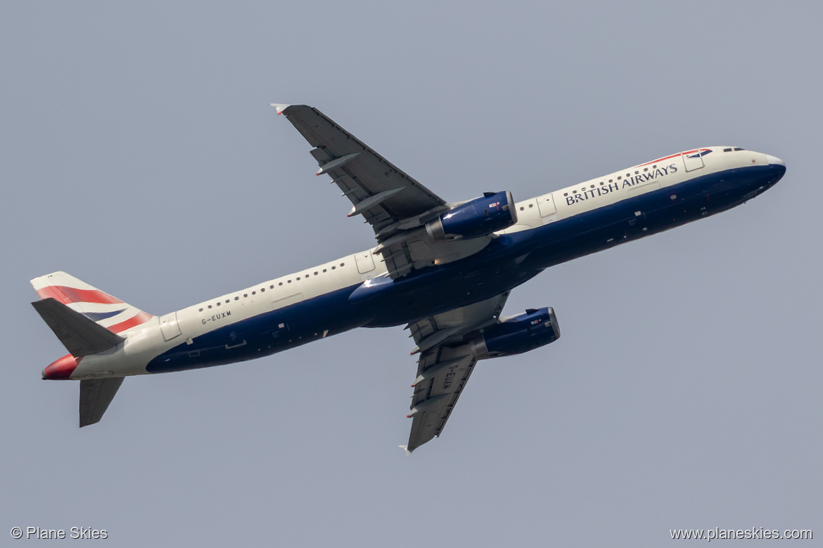 British Airways Airbus A321-200 G-EUXM at London Heathrow Airport (EGLL/LHR)