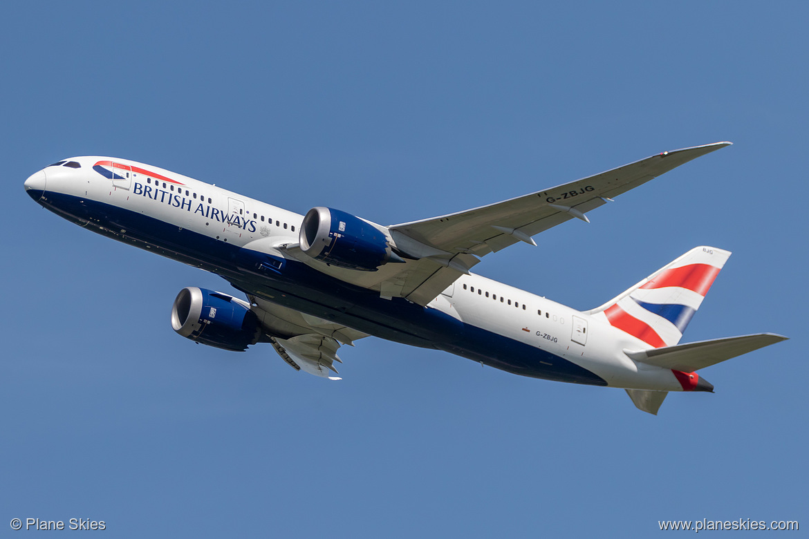 British Airways Boeing 787-8 G-ZBJG at London Heathrow Airport (EGLL/LHR)